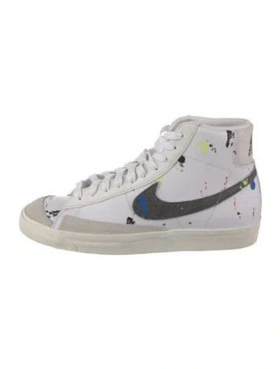 Pre-owned Nike Blazer Mid 77 Paint Splatter Sneakers In Neutral