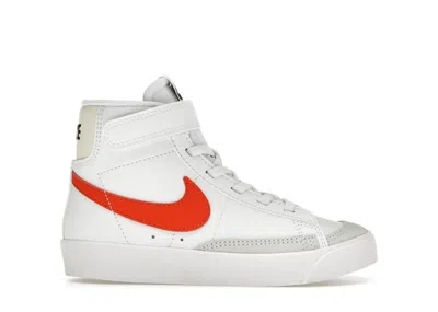 Pre-owned Nike Blazer Mid 77 Picante Red Sneakers In White/coconut Milk