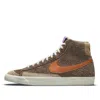 Nike Blazer Mid 'dark Chocolate/tan-purple" Sneakers In Brown