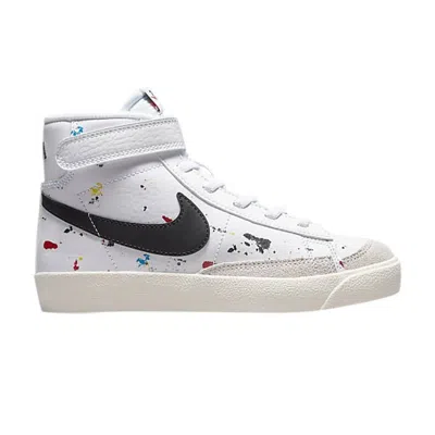 Pre-owned Nike Blazer Mid '77 Ps 'paint Splatter' | White | Kid's Size 11.5