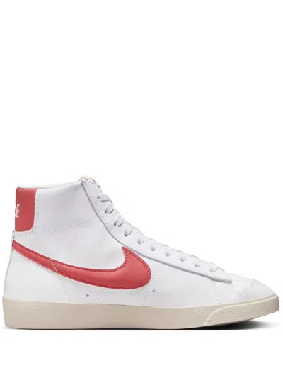 Nike Blazer Mid '77 "red Stardust" Sneakers In White/red/sail