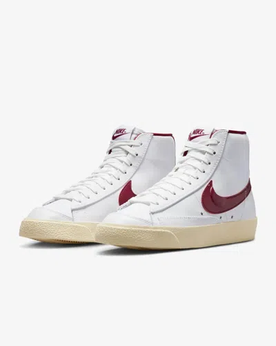 Nike Blazer Mid '77 Se Dv7003-100 Women's White/metallic Gold/red Shoes Cg685 In Multi