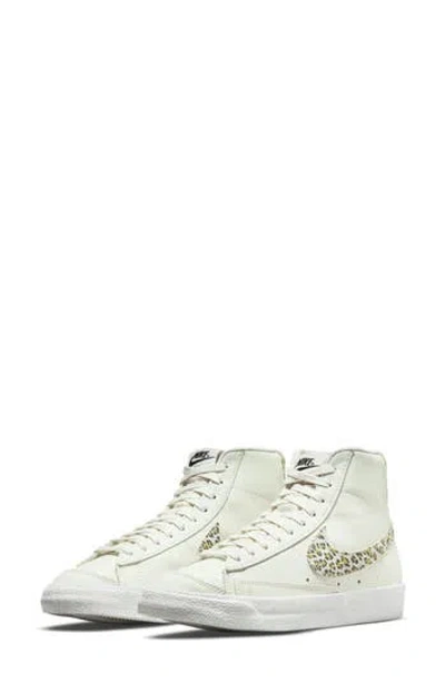 Nike Blazer Mid '77 Se High Top Sneaker In Sail/sail/lemon Twist