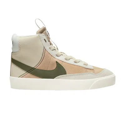 Pre-owned Nike Blazer Mid '77 Se Ps 'dance - Sanddrift Medium Olive' | Brown | Kid's Size 13
