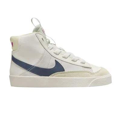 Pre-owned Nike Blazer Mid '77 Se Ps 'sail Diffused Blue' | Cream | Kid's Size 13 In White