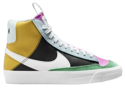 Pre-owned Nike Blazer Mid '77 Se Sneakers In Black/bronzine/playful Pink