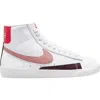 Nike Blazer Mid '77 Sneaker In White/red/night Maroon