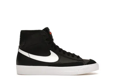 Pre-owned Nike Blazer Mid 77 Sneakers In Black/white/team Orange