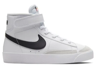 Pre-owned Nike Blazer Mid 77 Sneakers In Black/white/team Orange