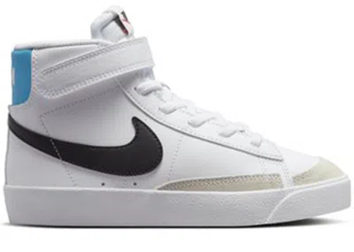 Pre-owned Nike Blazer Mid 77 Sneakers In White/black/light Photo Blue In Multi