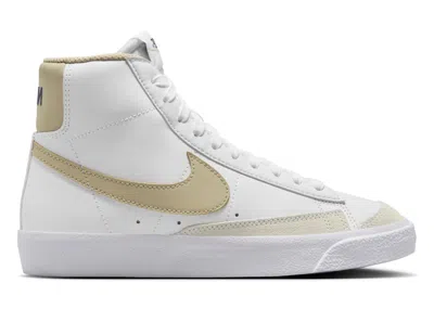Pre-owned Nike Blazer Mid '77 Sneakers In White/thunder Blue/desert Khaki