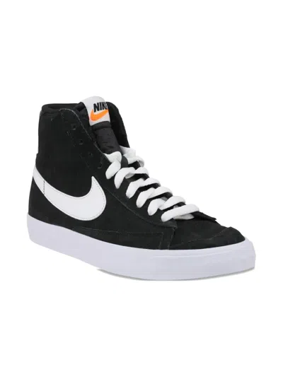 Nike Kids' Blazer Mid '77 Suede Retro Sneakers In Black