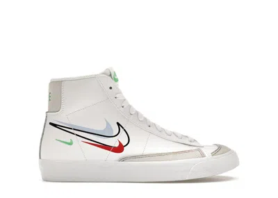 Pre-owned Nike Blazer Mid 77 Swoosh Pack Sneakers In White/aluminum/black