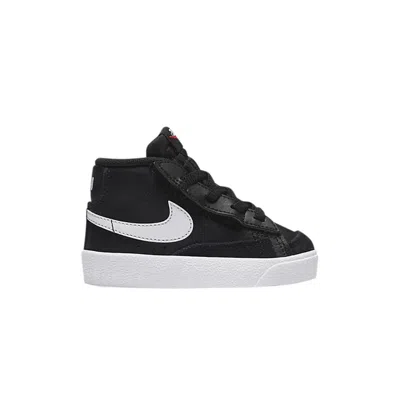 Pre-owned Nike Blazer Mid '77 Td 'black Suede' | Infant Size 6