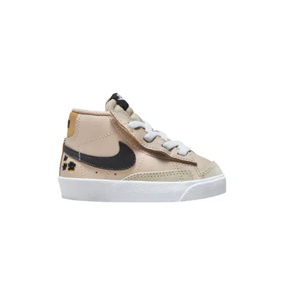 Pre-owned Nike Blazer Mid '77 Td 'embroidered Floral' | Cream | Infant Size 5 In White