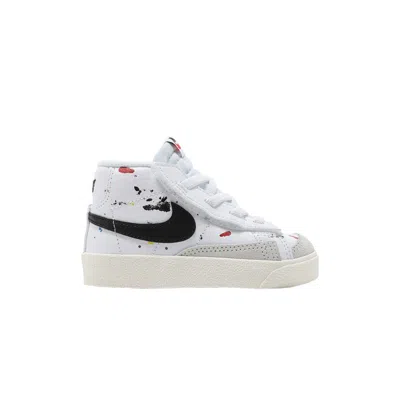 Pre-owned Nike Blazer Mid '77 Td 'paint Splatter' | White | Infant Size 10