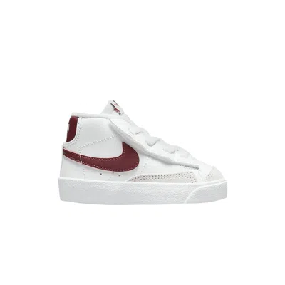 Pre-owned Nike Blazer Mid '77 Td 'white Team Red' | Infant Size 7