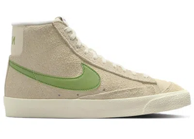 Pre-owned Nike Blazer Mid 77 Vintage Chlorophyll (women's) Sneakers In Muslin/coconut Milk/sail