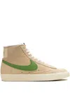 Nike Blazer Mid '77 Vintage "muslin Chlorophyl" Sneakers In Muslin/coconut/green