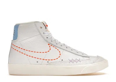 Pre-owned Nike Blazer Mid 77 Vintage  101 (women's) Sneakers In White/lilac/green Glow In Multi