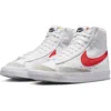 Nike Blazer Mid '77 Vintage Sneaker In White/picante Red/coconut
