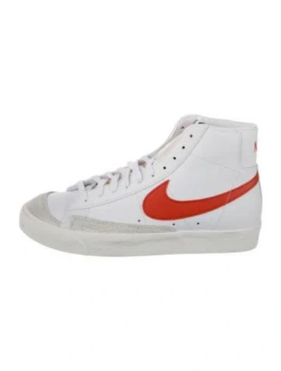 Pre-owned Nike Blazer Mid 77 Vintage White Mantra Orange Sneakers