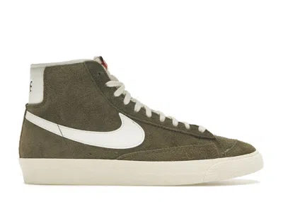 Pre-owned Nike Blazer Mid 77 Vintage (women's) Sneakers In Medium Olive/sail/coconut Milk
