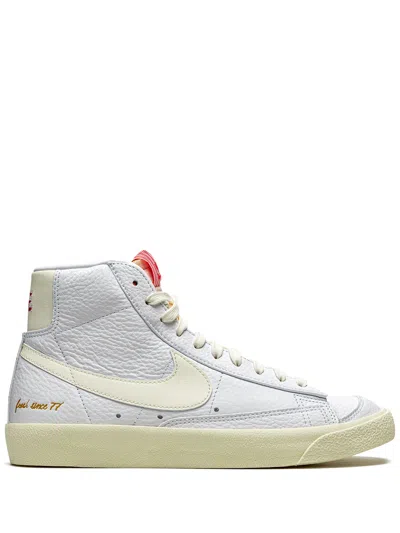 Nike Blazer Mid '77 Vntg Emb "popcorn" Sneakers In White