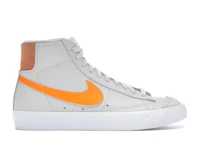 Pre-owned Nike Blazer Mid '77 (women's) Sneakers In Light Bone/orange Trance/white In Multi