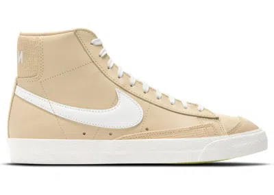 Pre-owned Nike Blazer Mid 77 (women's) Sneakers In Sesame/summit White/barely Volt