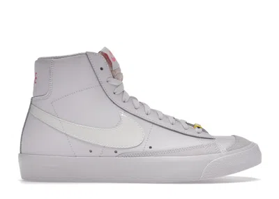 Pre-owned Nike Blazer Mid 77 (women's) Sneakers In Violet/digital Pink/opti Yellow