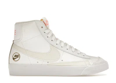 Pre-owned Nike Blazer Mid 77 (women's) Sneakers In White/sail/metallic Gold