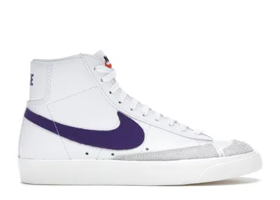 Pre-owned Nike Blazer Mid 77 (women's) Sneakers In White/sail/voltage Purple