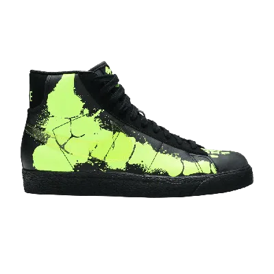 Pre-owned Nike Blazer Mid Gs 'glow In The Dark' In Green