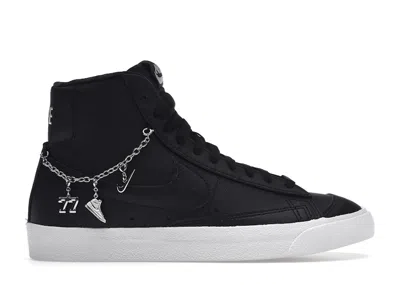 Pre-owned Nike Blazer Mid Lx Pendants (women's) Sneakers In Black/metallic Silver