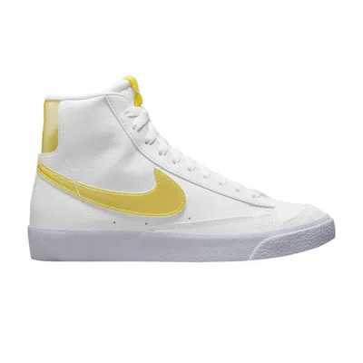 Pre-owned Nike Blazer Mid Next Nature Gs 'citron Tint Lenticular' | White | Kid's Size 7