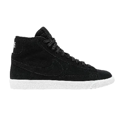 Pre-owned Nike Blazer Mid Premium Gs 'black Summit White'