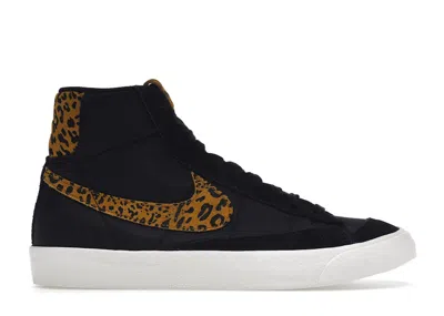 Pre-owned Nike Blazer Mid Print (women's) Sneakers In Black/leopard