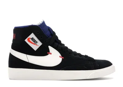 Pre-owned Nike Blazer Mid Rebel Deep Royal (women's) Sneakers In Black/summit White/deep Royal Blue In Multi
