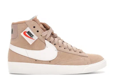 Pre-owned Nike Blazer Mid Rebel (women's) Sneakers In Bio Beige/summit White/black In Multi