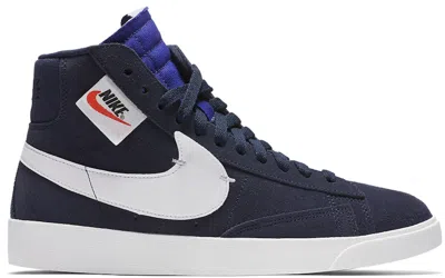 Pre-owned Nike Blazer Mid Rebel (women's) Sneakers In Blackened Blue/summit White