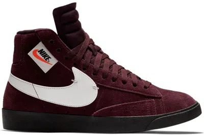 Pre-owned Nike Blazer Mid Rebel (women's) Sneakers In Burgundy Crush/summit White/black