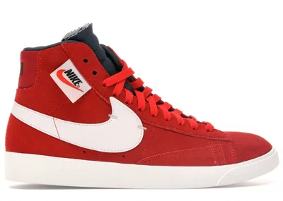 Pre-owned Nike Blazer Mid Rebel (women's) Sneakers In Habanero Red/white/black In Multi