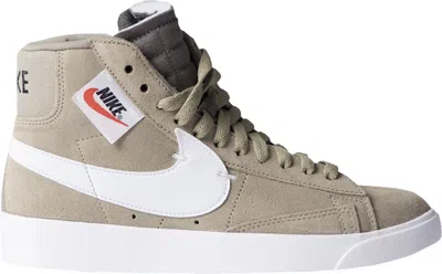 Pre-owned Nike Blazer Mid Rebel (women's) Sneakers In Neutral Olive/summit White/black In Multi