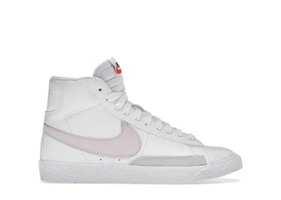 Pre-owned Nike Blazer Mid Sneakers In White/pink Foam