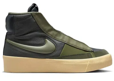 Pre-owned Nike Blazer Mid Victory Gum (women's) Sneakers In Sequoia/cargo Khaki/rough Green In Multi