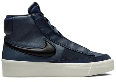 Pre-owned Nike Blazer Mid Victory (women's) Sneakers In Obsidian/midnight Navy/blackened Blue