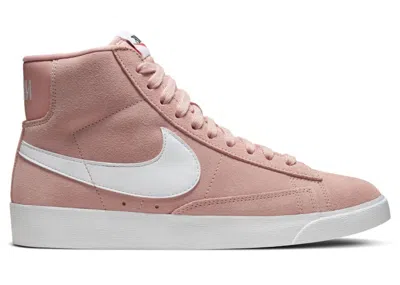 Pre-owned Nike Blazer Mid Vintage Suede Stardust (women's) Sneakers In Coral/white