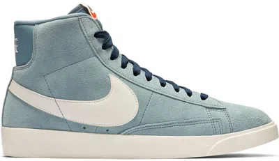 Pre-owned Nike Blazer Mid Vintage (women's) Sneakers In Aviator Grey/sail/monsoon Blue In Multi