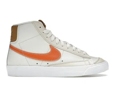 Nike Blazer Mid'77 Emb "gold" Sneakers In White